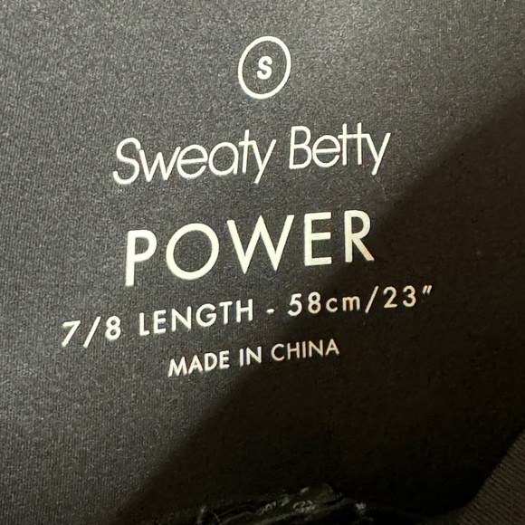 Sweaty Betty - Power 7/8 Workout Leggings black SMALL - Picture 8 of 9